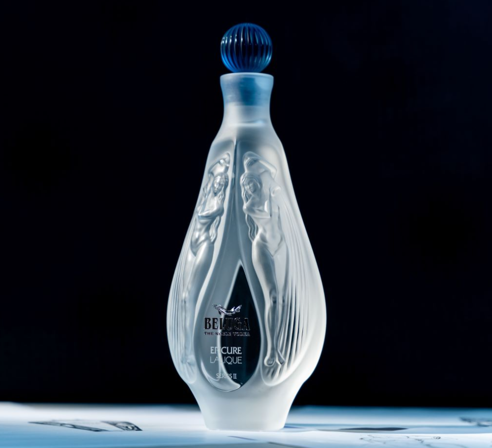 Lalique 和 Beluga 推出 Beluga Epicure Series II，合作推出伏特加包裝設計